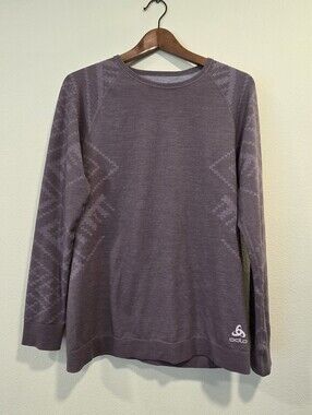 Odlo Purple Long Sleeve Base Layer Top